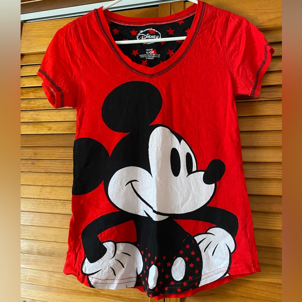 Disney Mickey Mouse pj set with top and bottom size small